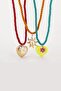 Colorful 3-Piece Rope Sea Charm Necklace - 6