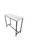 Paloz 1+2 High Table Set - Modern White/Black Dining Set with 2 Chairs, Engineered Wood - 5