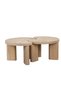 Kanso Set of 2 Coffee Tables - Natural Oak Finish, Engineered Wood, Stylish Living Room Furniture - 2