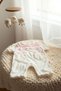 100% Cotton White Floral Baby Girl Bodysuit - 2