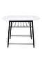 Alyaz 1+2 Dining Set - Modern White/Black Engineered Wood Table & 2 Chairs, 2-Year Warranty - 5