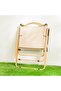 Foldable Camping Chair - Beige - Portable & Sturdy for BBQs, Picnics, and Outdoor Activities - 6