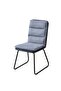 Arseni 1+6 Dining Set - Elegant Grey Sintered Stone Table & 6 Comfortable Chairs, Durable Design - 4