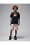 Jordan Black-Orange Cotton Children's T-Shirt 95F059 - 6