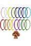 16pcs Puppy ID Collars, Soft Polyester Adjustable Whelping Collars, Multicolored, Random Colo