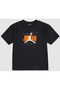 Jordan Black-Orange Cotton Children's T-Shirt 95F059
