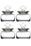 4 Pieces 98863 Kitchen Vacuum Lid Glass Storage Container Jar 635Cc