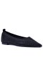 - Black Color Stone Patterned Women's Ballerinas 261-25by224193 - 2