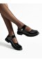 Clash Black Patent Leather Velcro Women's Loafer with Hard Hat - 2