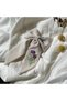 Purple Floral Embroidered Beige Bow Buckle |   Handmade Fabric Ribbon Buckle |   Girls & Women