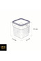 8 Pieces Crystal Square Food and Food Storage Box 1.6 Lt - 6