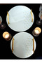 Bayz Cam Gold Handle Double Tray Set for Proposal, Promise & Engagement – 25 cm & 30 cm Diameter