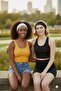 100% Cotton Combed Elastic Soft Sports Headband Super Double Set - 7