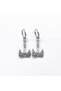 Double Axe Design Ring-Through 316L Stainless Steel Earrings Pair - 2