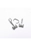 Double Axe Design Ring-Through 316L Stainless Steel Earrings Pair - 5
