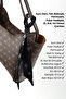 Monogram Printed Brown Shk240 Faux Leather Zippered Single Compartment Hand, Arm and Shoulder Bell with Scarf Gift - 6