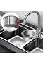 Sink Drain with Strainer Kitchen Organizing Basket Practical Countertop Trash Can - 6