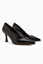 Dolly Black Patent Leather Stiletto Women's Heeled Shoes - 3