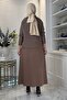 Melis Çelik Knitted Sweater Set Milk Coffee - 4