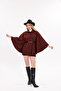 Women's Winter Cashmere Poncho - 3