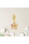 Gold Pink Cherry Blossom Charm - 2