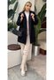 Women's Plus Size Hooded Button Detailed Pocket Lamb Cardigan Jacket 25052 - 7