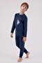 Men's Navy Blue 100% Cotton Pajama Set Q3Pkl3Kk44 - 3