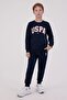 Boys' Cotton 3 Thread Non-Brushed Crew Neck Bottom-Top Set Q3Pkl3Kk38