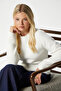 Women's Luviya Wool Soft Ecru Knitwear Sweater Ws07299 - 4