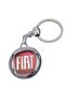 High Quality Fiat Red Logo Drop Printed Stylish Gift Car Keychain - 2