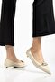 Women's Short Heeled Shoes Patent Leather with Small Heels and Straps - 2