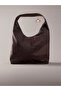 Suede Velvet Bitter Coffee Hand and Shoulder Bag - 3