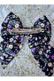 Flowery Luxury Crepe Fabric Automatic Bow Buckle - 2
