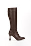 Women's Pointed Toe Zipper Boots - 5