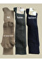 Ni̇homall20 Below-The-Knee Towel Socks 3-Piece Set