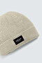 Beige Knitted Beanie - 2
