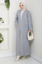 Women's Steel Mesh Pocket Long Knit Cardigan