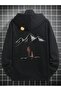 Men's Human Nature Sun Printed 3 Thread Hoodie Sweatshirt - 3