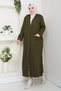 Women's Steel Mesh Pocket Long Knit Cardigan - 2