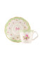 LCW HOME Mixed Flower Printed 2-Person Porcelain Coffee Cup Set - 5
