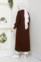 Women's Sleeve Buttoned Shawl Collar Steel Knitted Sweater Cardigan - 5