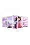 Kids7 wall panel for children's rooms - divided into five graduated pieces - 1