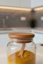 6-Piece Bamboo Vacuum Lid Luxury Spice Container Set with Spoon - 4