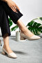 Women's Wrinkled Patent Leather Patterned Light Heeled Shoes (Including 41/42/43 Special Large Size) - 4