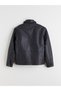 Southblueshirt Collar Men's Leather Look Jacket - 8