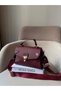 Women's Wide Crossbody Strap and Shoulder Bag with Clip Detail - 3