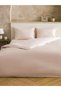 Premium Natural Cotton Satin Duvet Cover Set Powder–200X220 Double Size - Hypoallergenic, Silky