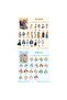 W7-20 Pieces Girl Pet Sticker - Color: Blue - 3