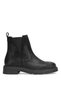 D25Kb-8335 Women's Genuine Nubuck Leather Chelsea Boots Black