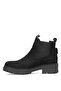 D25Kb-1625 Women's Genuine Nubuck Leather Chelsea Boots Black - 3